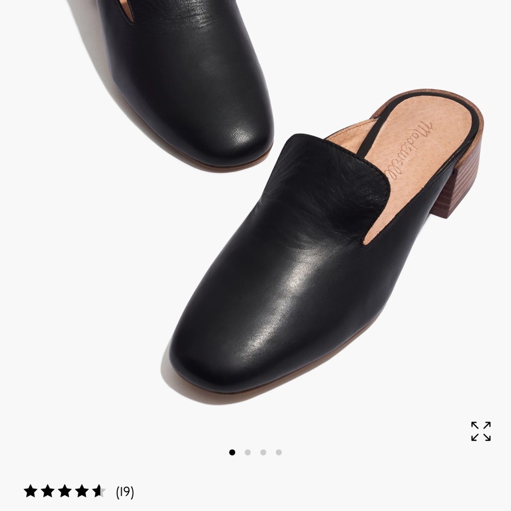 Madewell Women's Black Leather Mules